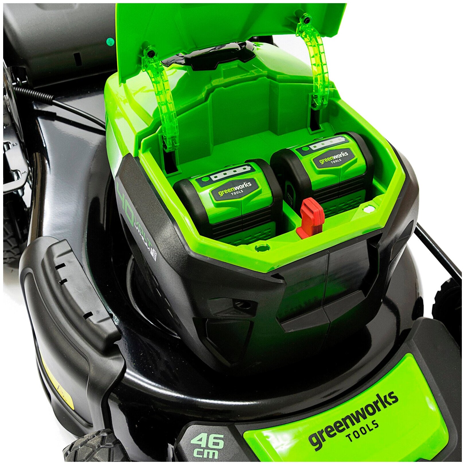 Газонокосилка аккумуляторная GreenWorks GD40LM46SP, арт. 2506807UB (с АКБ и ЗУ)