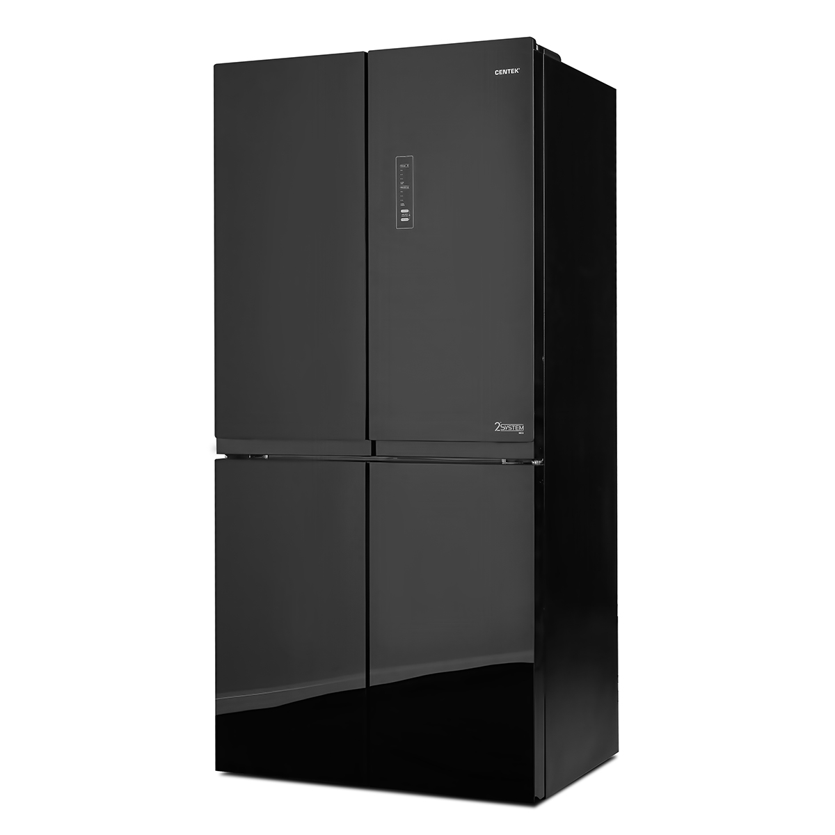 Холодильник Side-by-Side Centek CT-1756 Black Glass Total NF