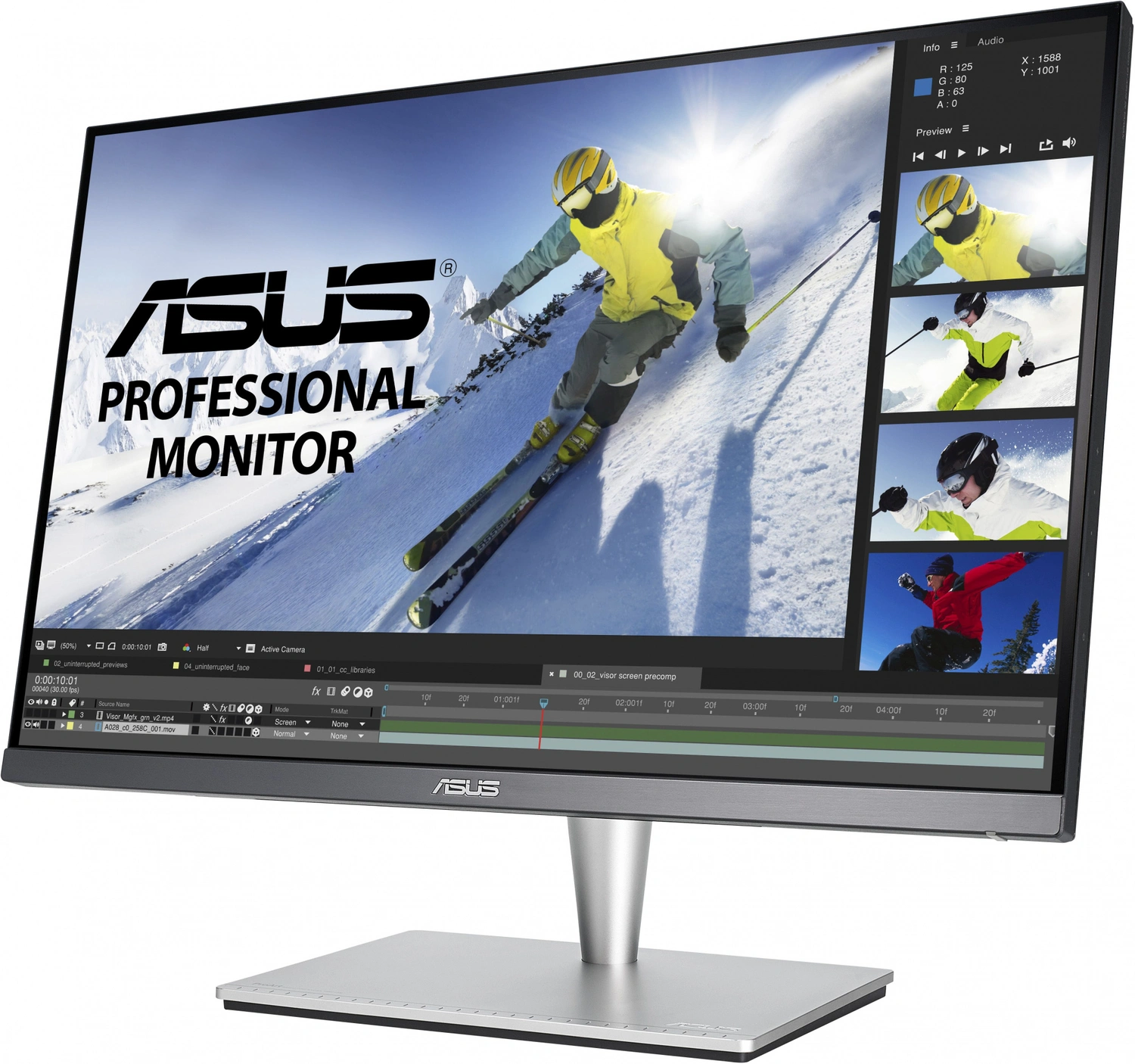 Монитор Asus ProArt PA24AC, серебристый
