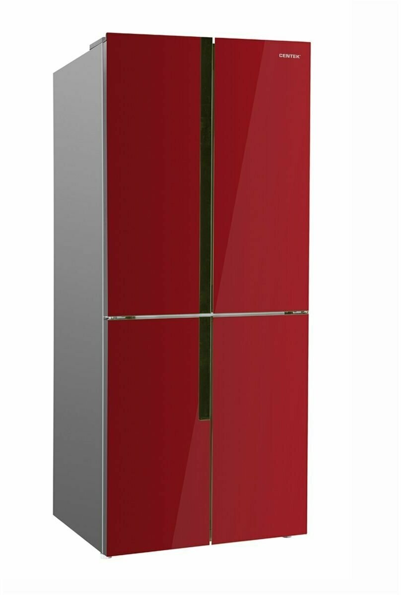 Холодильник Side-by-Side CENTEK CT-1750, красный