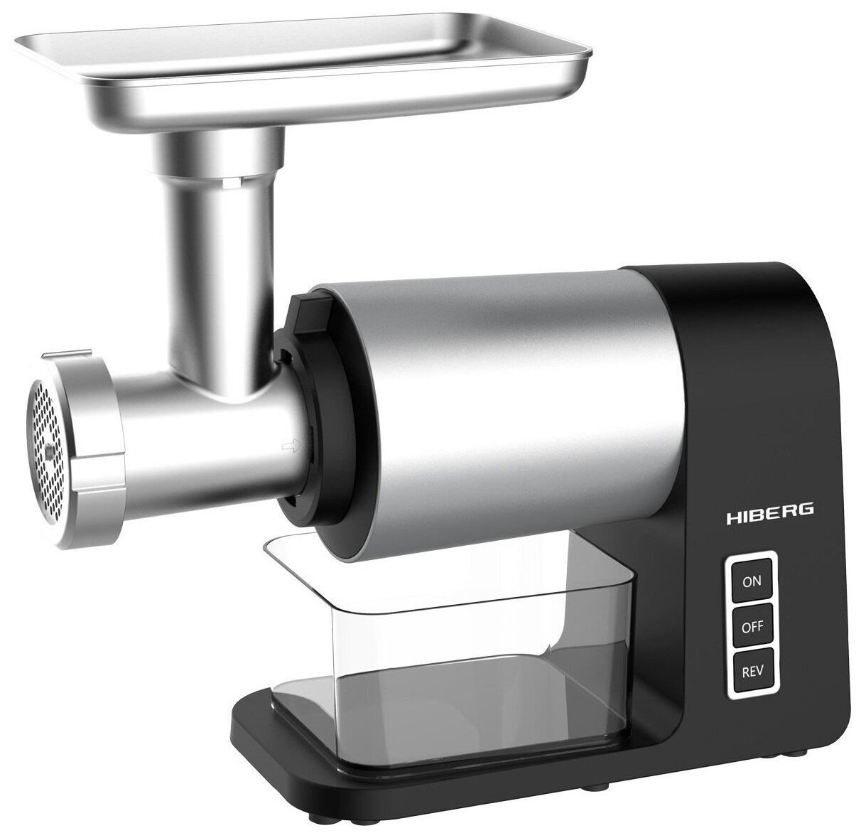 Мясорубка HIBERG MG 990 BS, черно-серый