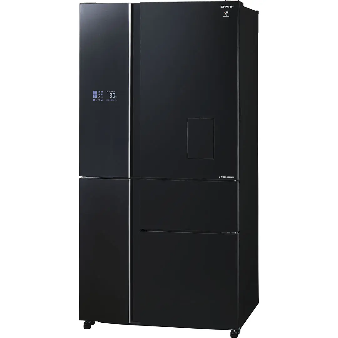 Холодильник Side-By-Side Sharp SJ-WX99A-BK, черный/стекло