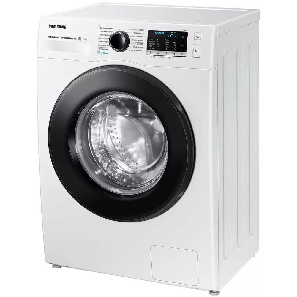 Стиральная машина Samsung WW5100A (WW80AGAS21AELP), белый/черный люк