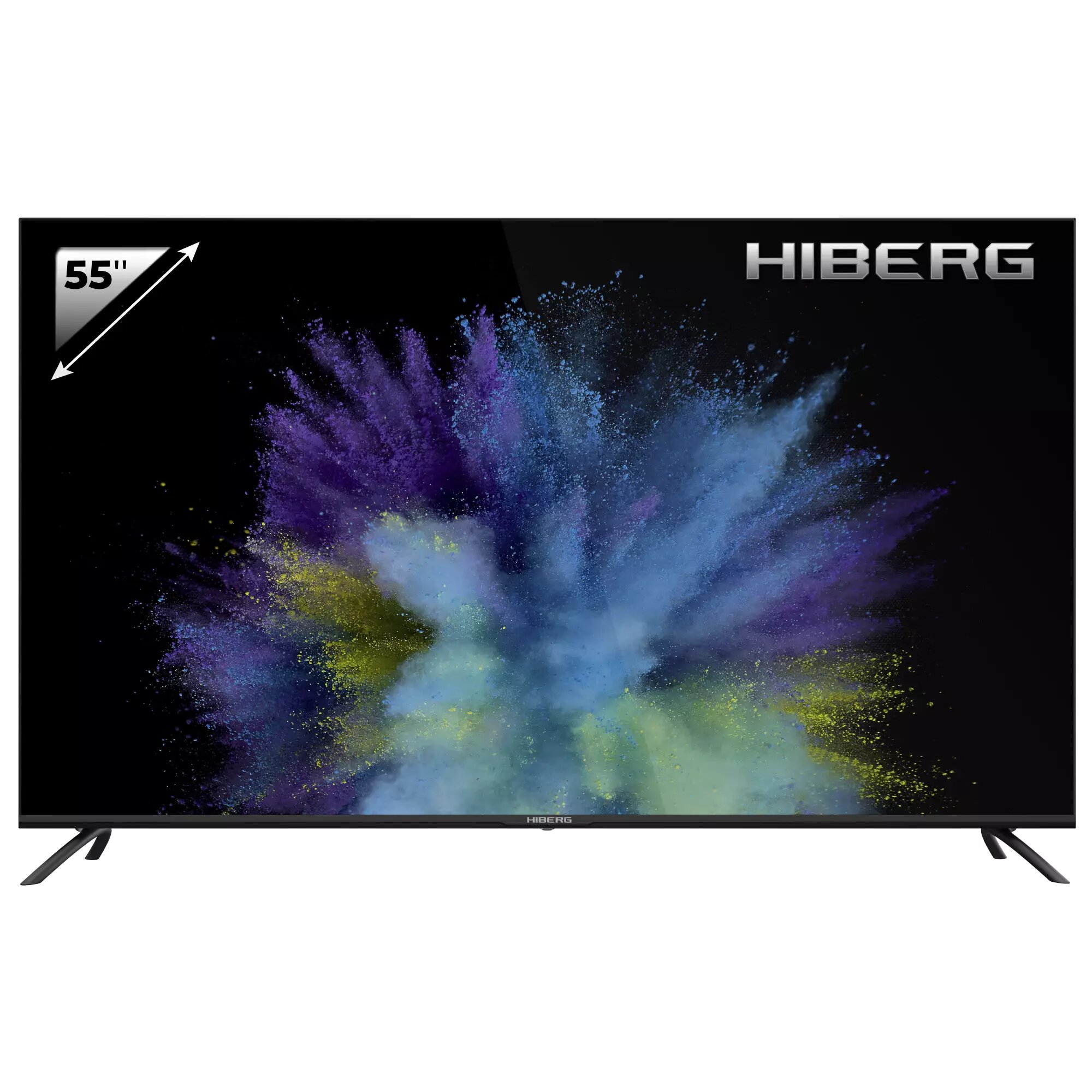 Телевизор HIBERG UHD-R 55Y, черный