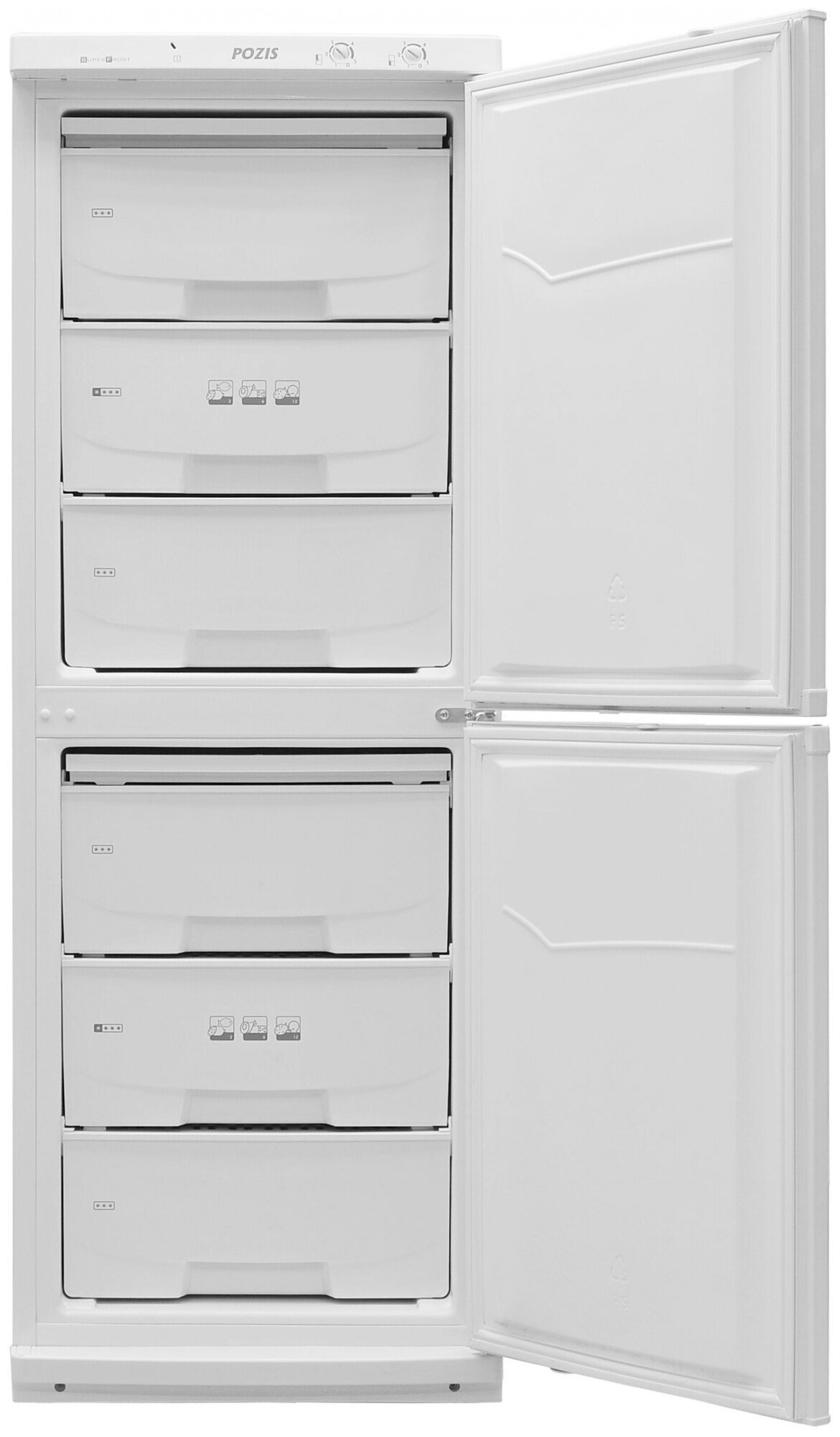 Морозильник Pozis FVD-257, серебристый металлопласт