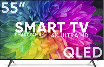 Телевизор Soundmax SM-QLED55T21SU, черный