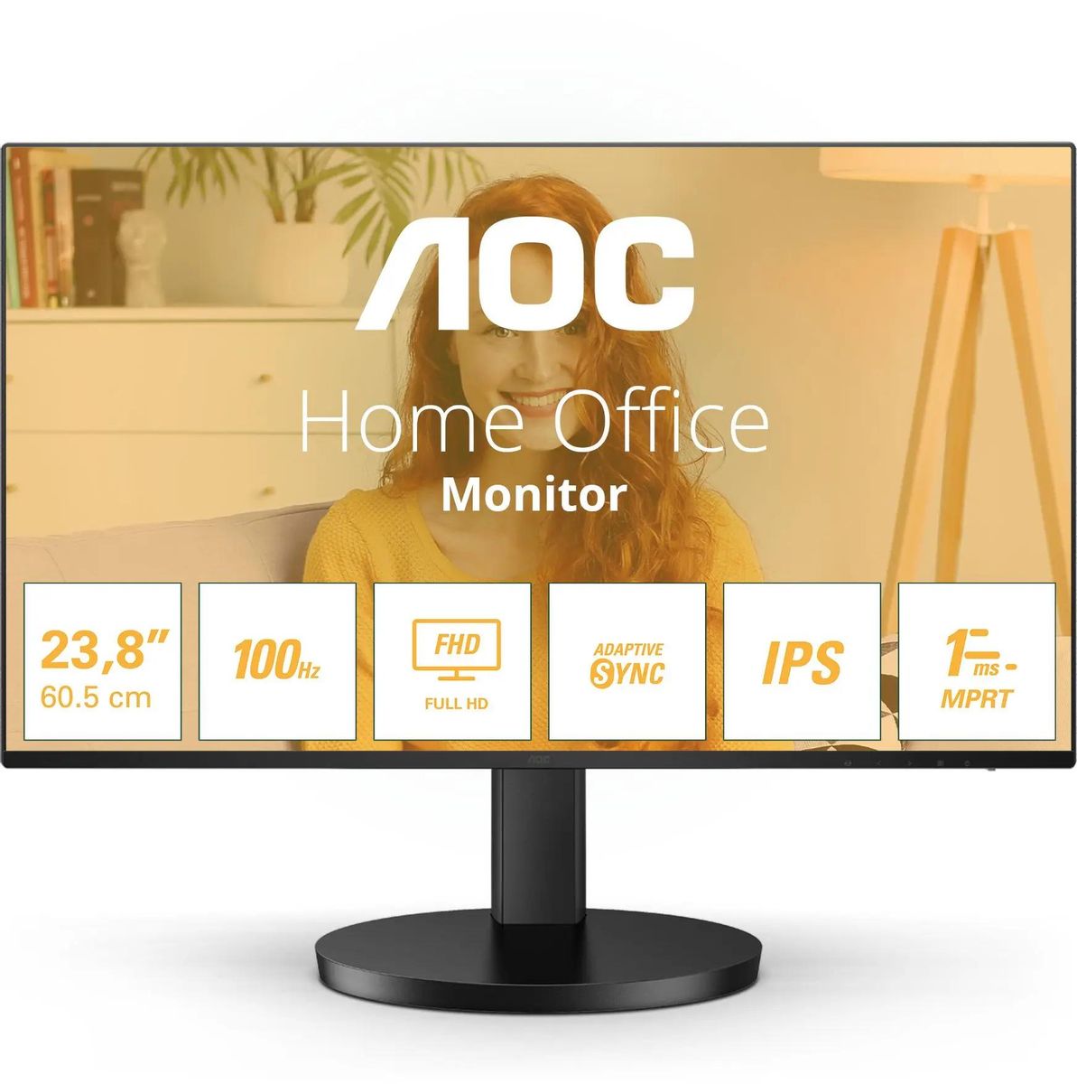 Монитор AOC 23.8" Basic-Line 24B3HA2, черный