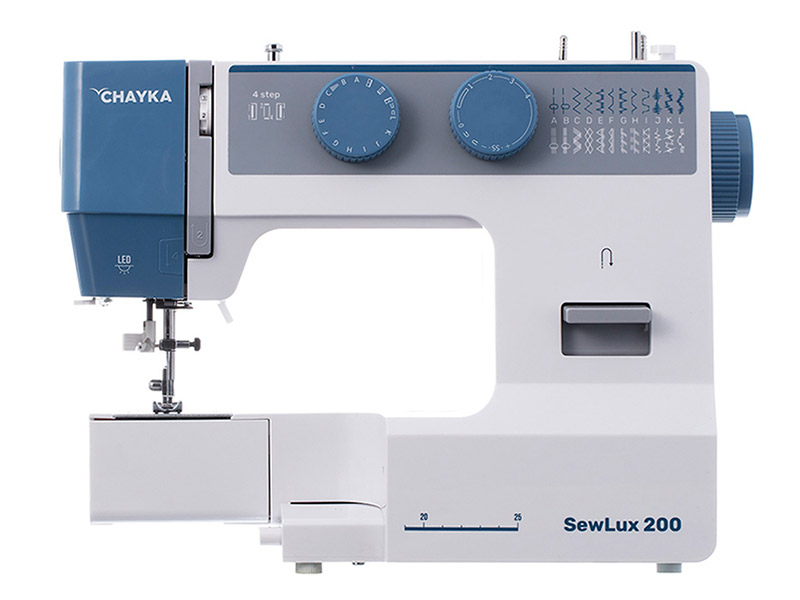Швейная машина Chayka SewLux 200, белый/синий