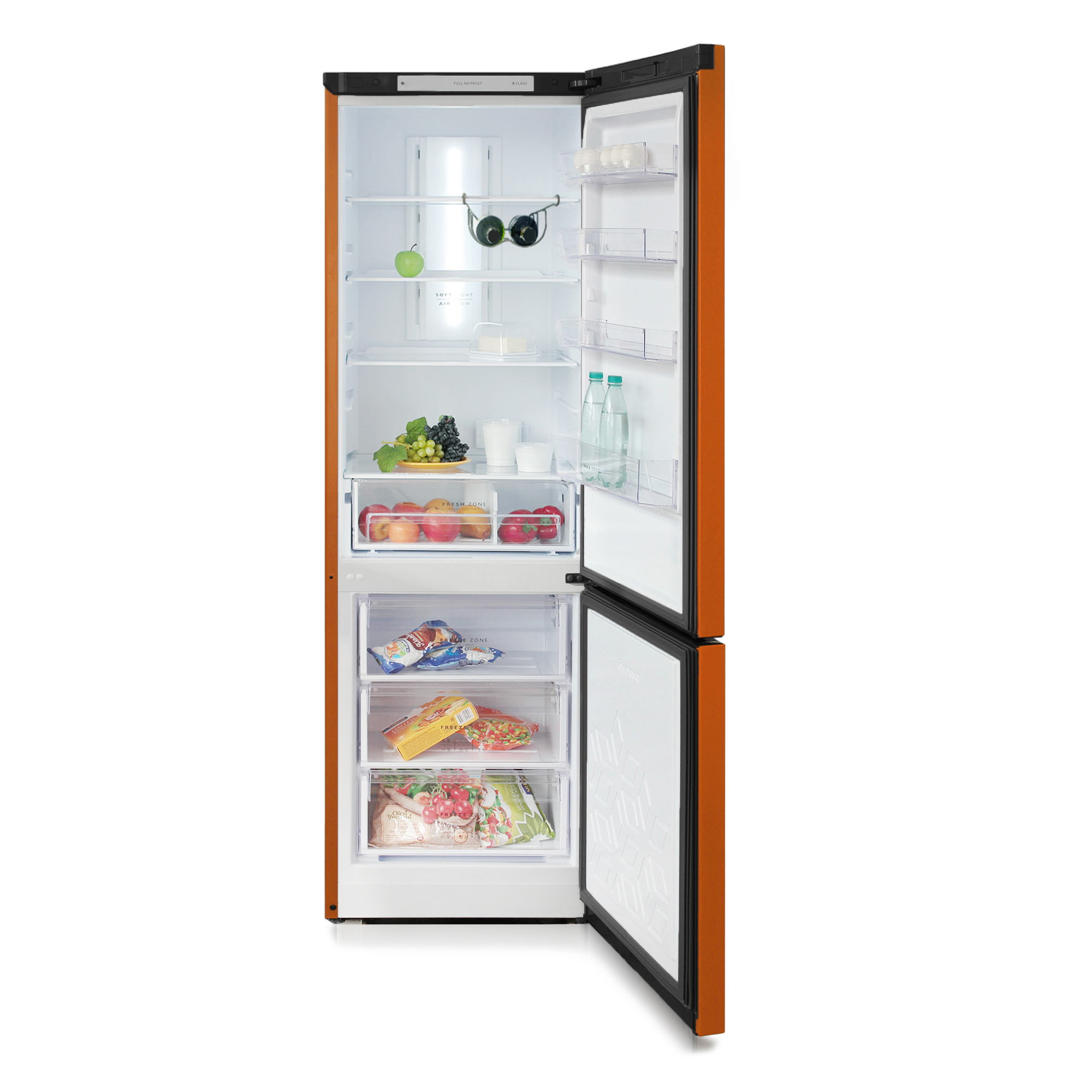 Холодильник Бирюса T960NF, оранжевый