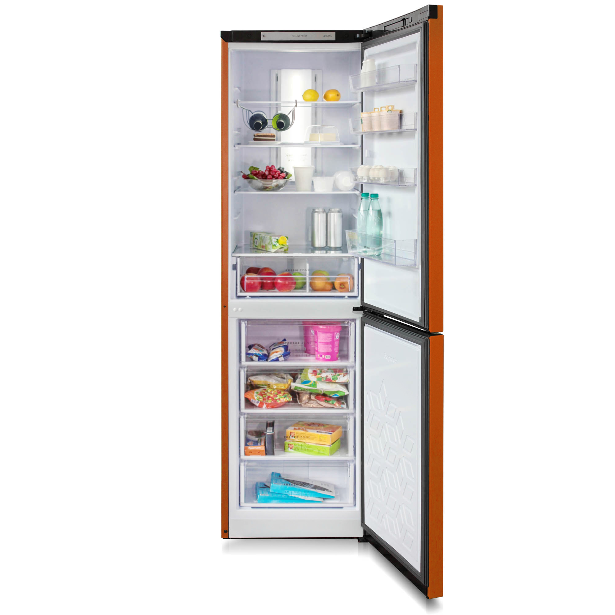 Холодильник Бирюса T980NF, оранжевый