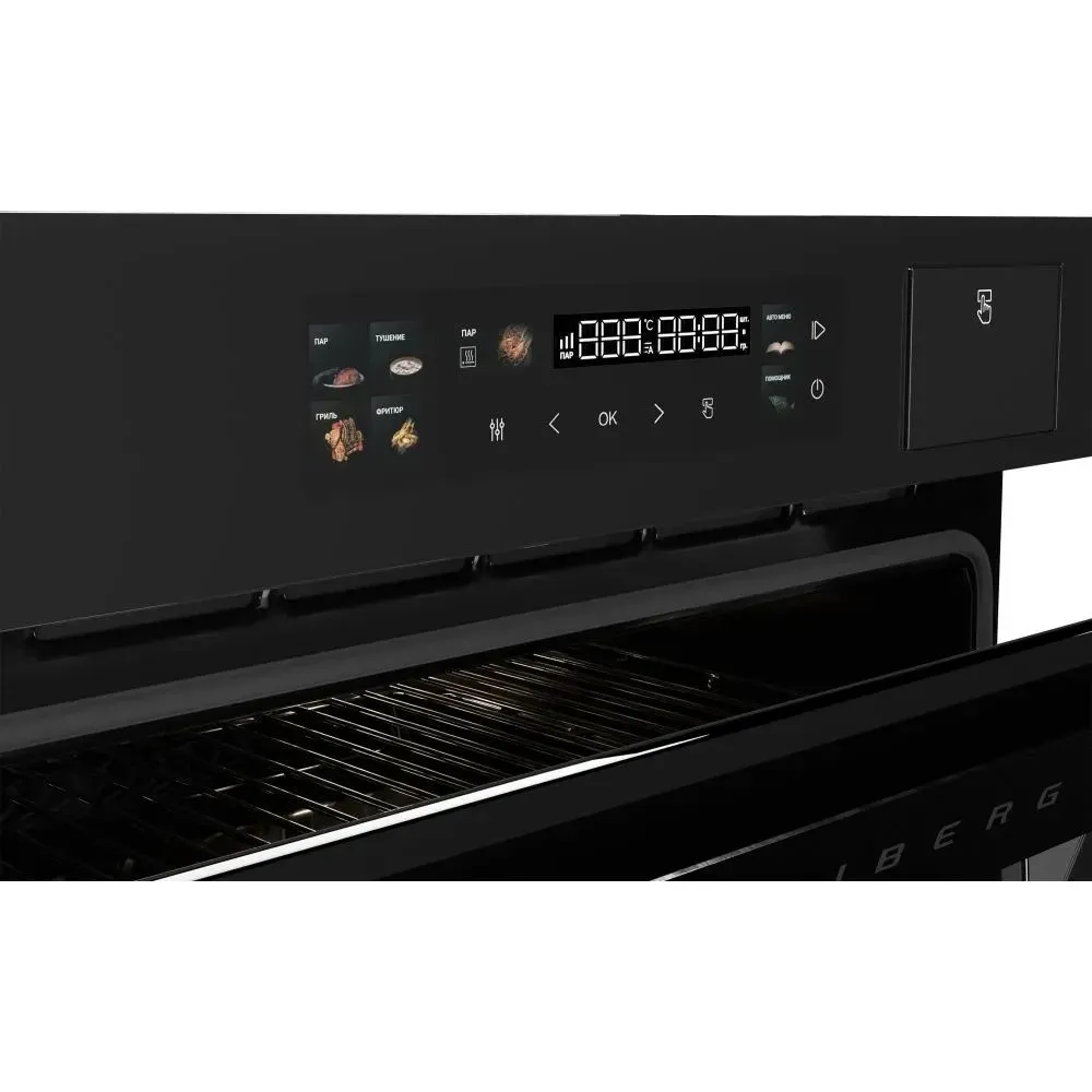 Духовой шкаф электрический HIBERG S-VMF 5515 B SMART, черный