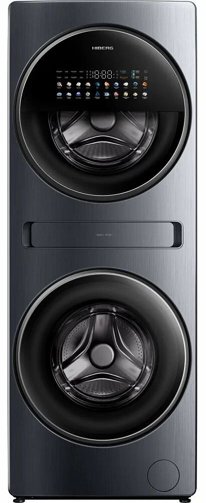 Стиральная машина c сушкой HIBERG TOWER i-DD 107-612 Sd, темно-серый