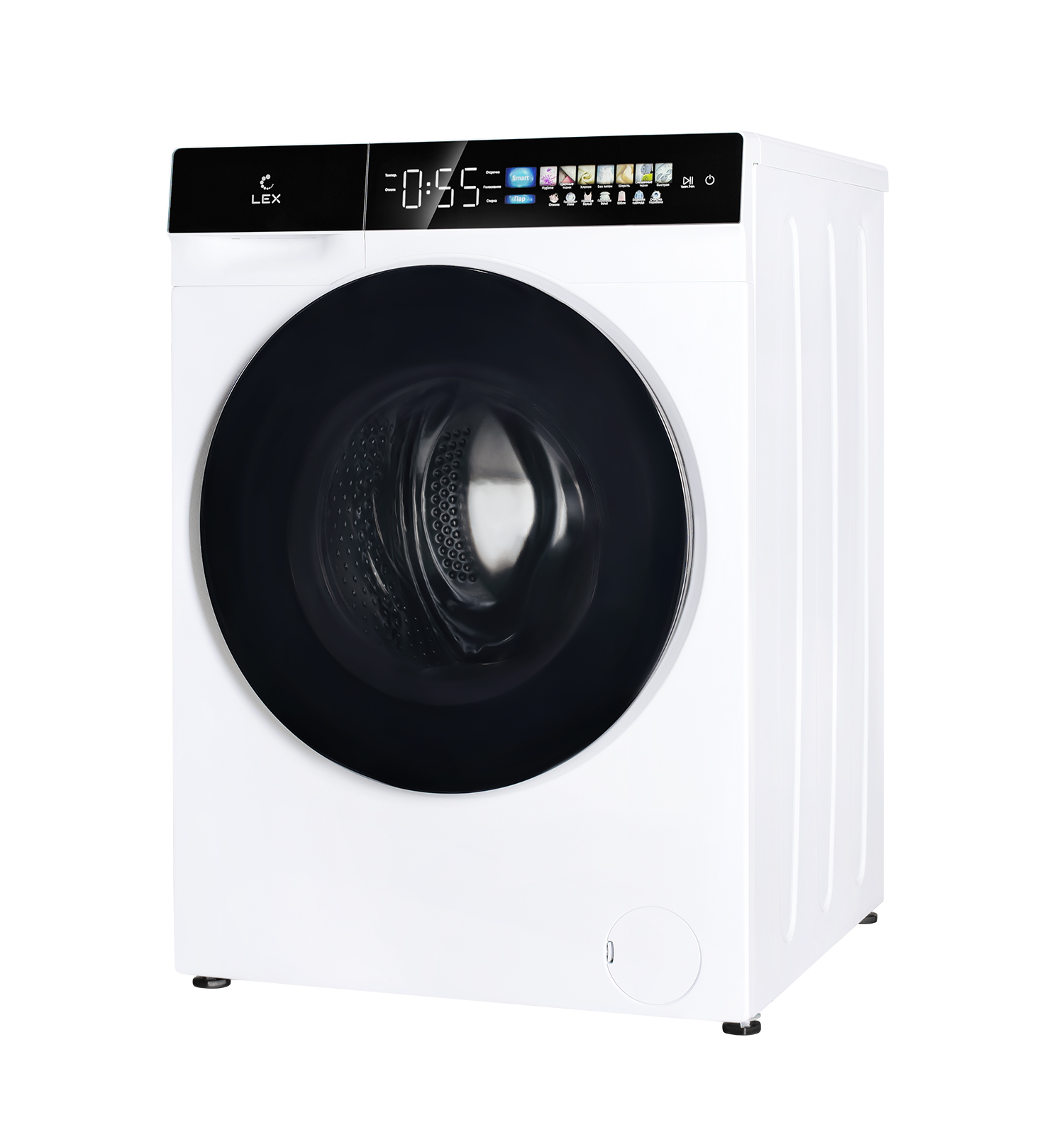 Стиральная машина LEX LWM10012WBlIThD, белый/черный