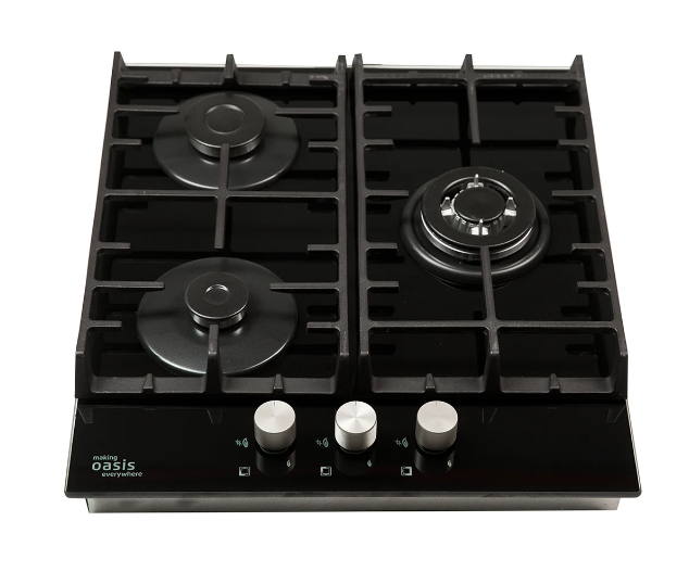 Варочная панель газовая Oasis P-3GBT, черный