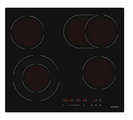 Варочная панель электрическая Darina 6Р Е 328 B, черный
