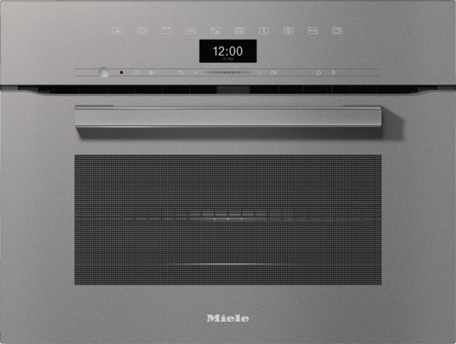 Духовой шкаф электрический с СВЧ Miele H 7440 BM Graphite Grey, графитовый серый