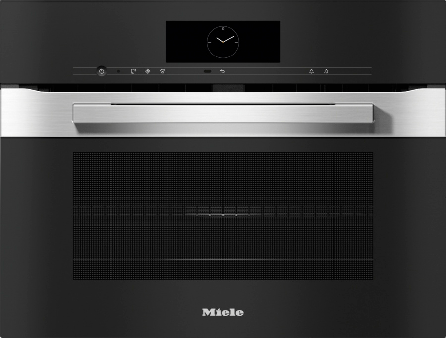 Духовой шкаф электрический с СВЧ Miele H 7840 BM Stainless steel, нержавеющая сталь