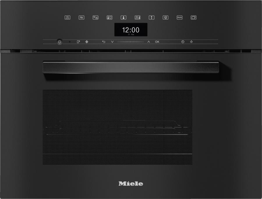 Паровая печь встраиваемая с СВЧ Miele DGM 7440 OBSW, черный