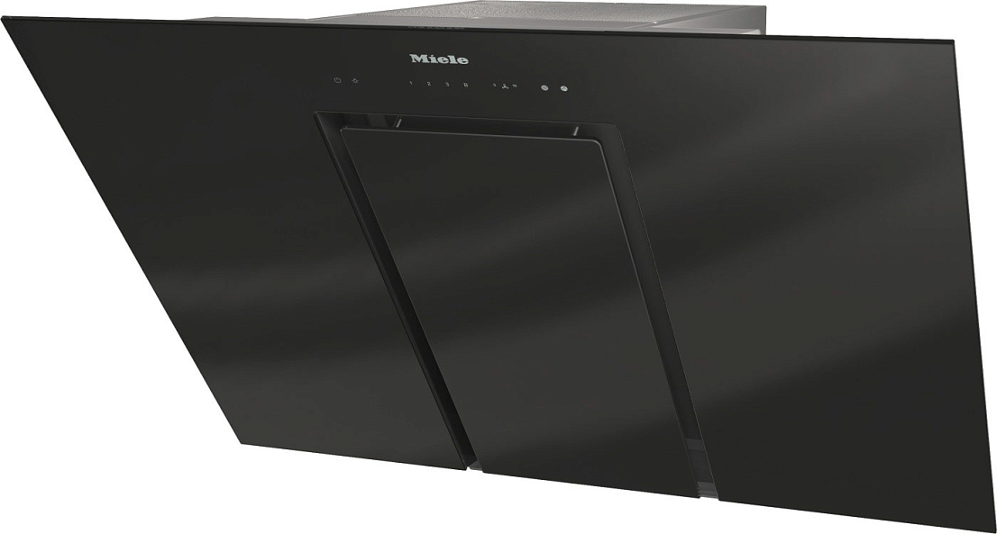 Вытяжка наклонная Miele DA 6498 W Pure Black, черный обсидиан