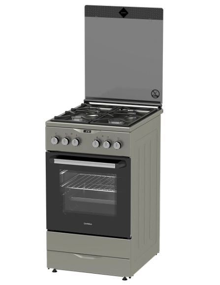 Плита комбинированная Darina PL KM241 311 1X, нержавеющая сталь