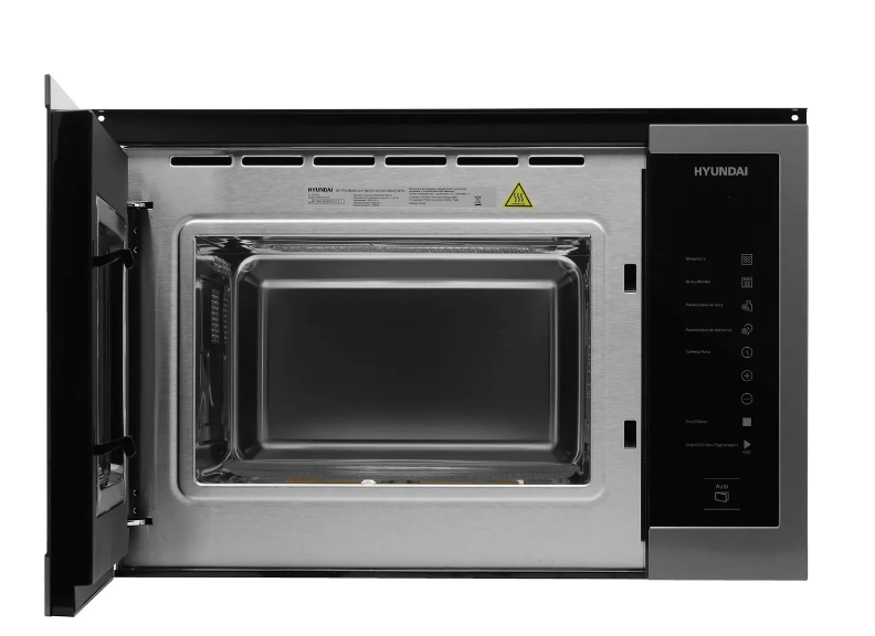 Микроволновая печь встраиваемая Hyundai HBW 2560 DX, черная сталь
