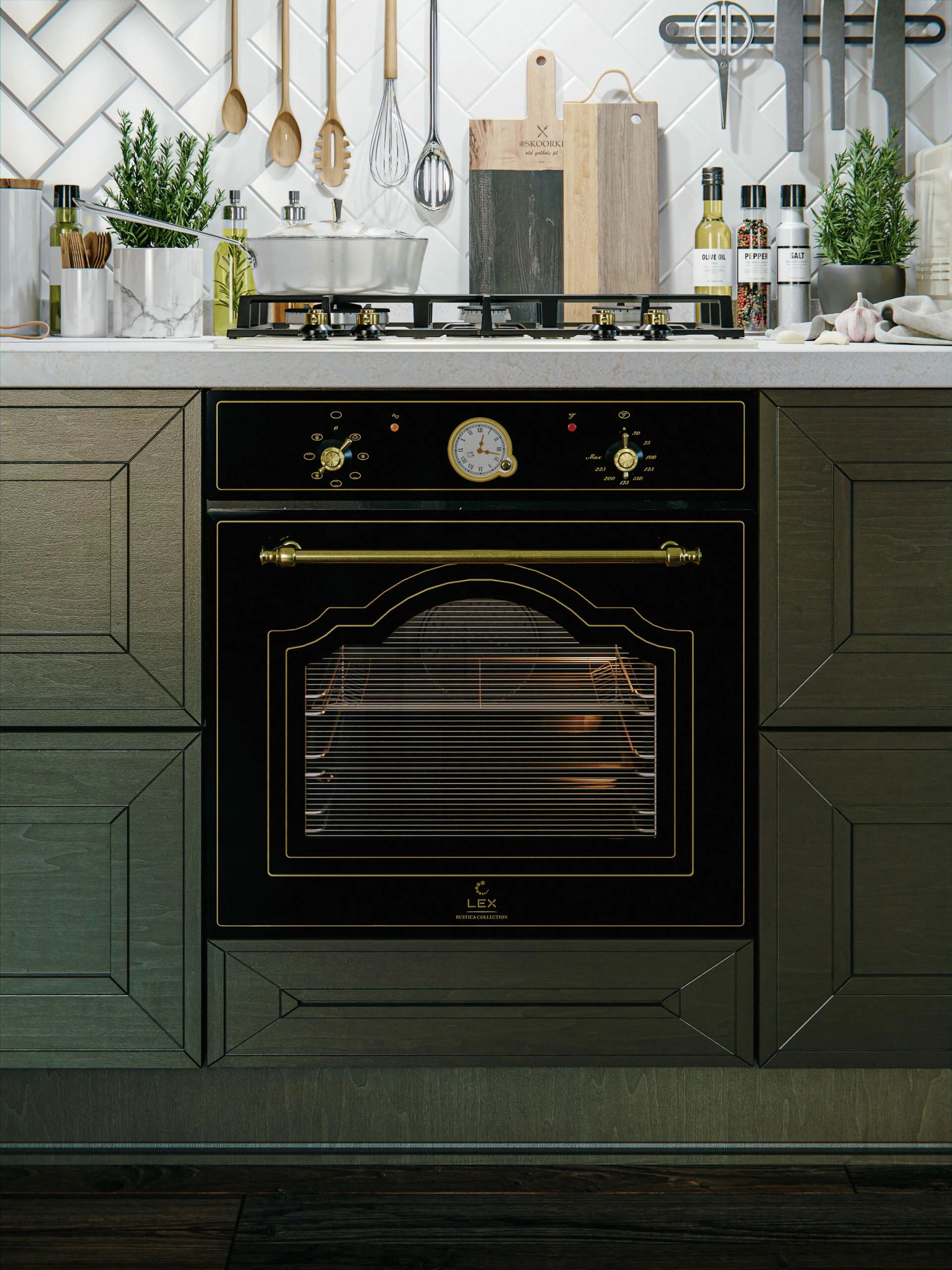 Духовой шкаф электрический Lex EDM 077C BL, черный