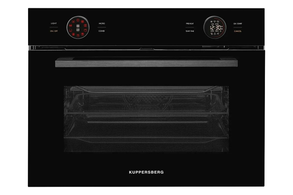 Духовой шкаф электрический с СВЧ Kuppersberg KMW 612 Black