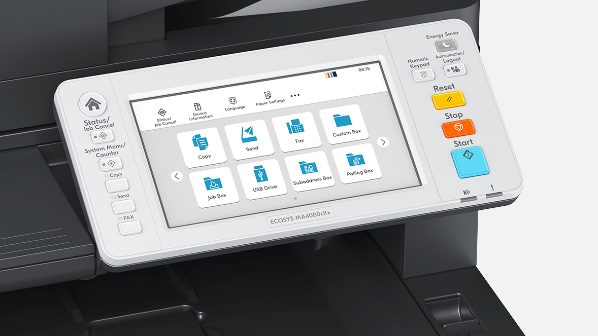 МФУ лазерный Kyocera ECOSYS MA4000cifx, белый/черный