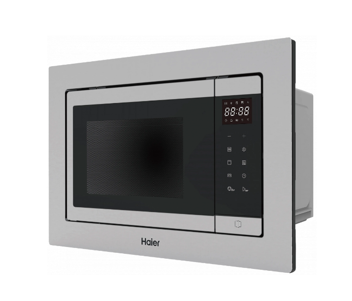 Микроволновая печь встраиваемая Haier HMX-BTG259LX, черный/нержавеющая сталь