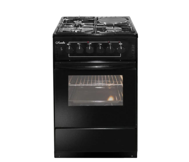 Плита комбинированная Лысьва ЭГ 1/3г01 СТ-2у, черная