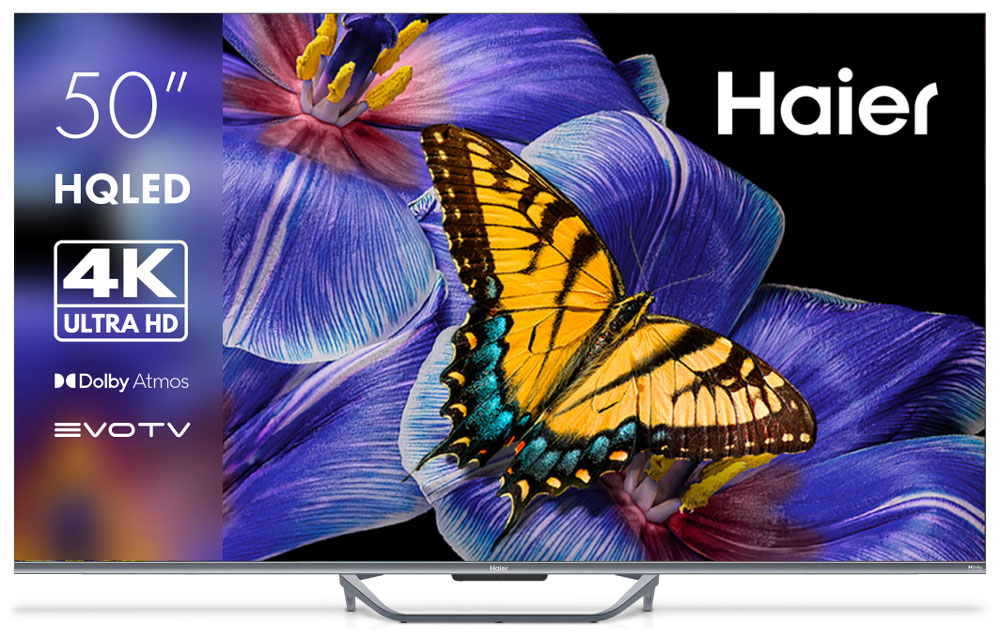 Телевизор Haier 50 Smart TV S4, серебристый