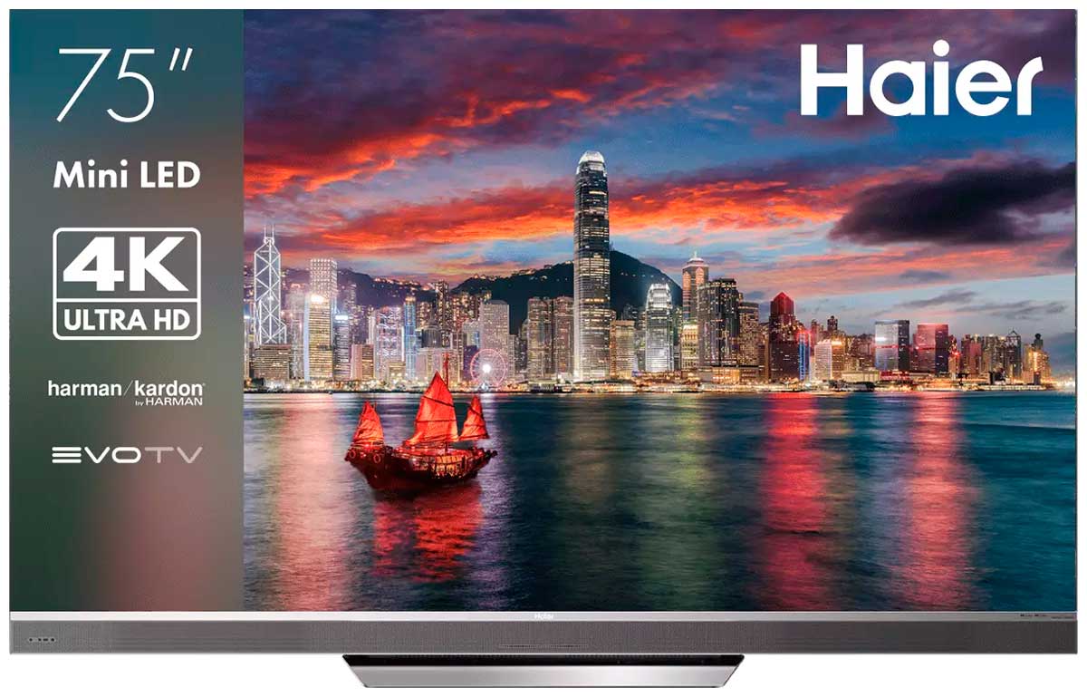 Телевизор Haier 75 Mini LED Pro, серый