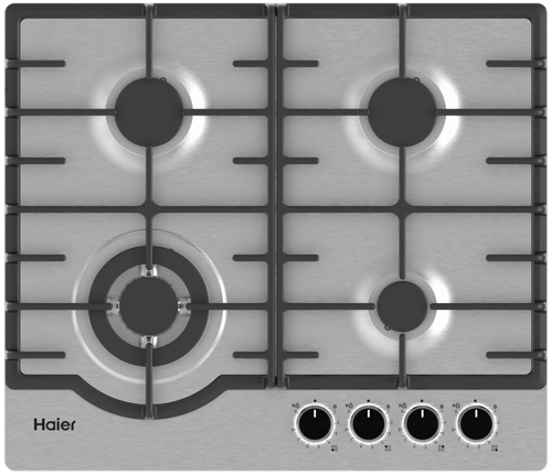 Варочная панель газовая Haier HHX-M64RFVLX, нержавеющая сталь