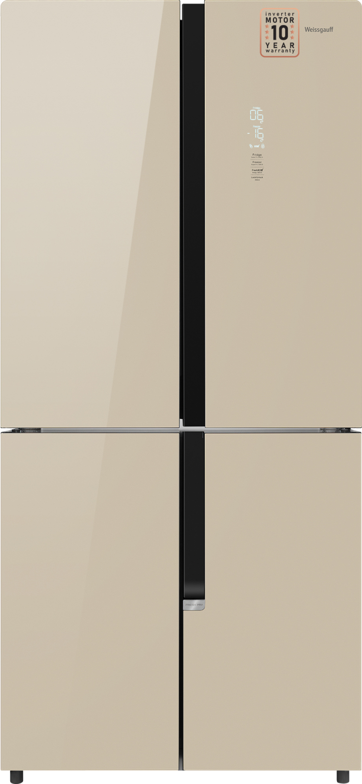 Холодильник Side-by-Side Weissgauff WCD 450 BEG