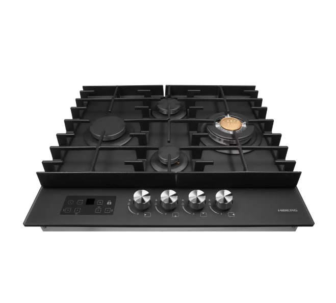 Варочная панель газовая Hiberg VM 6245 B, черный