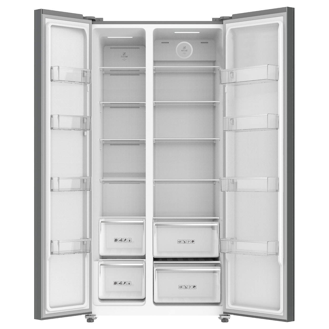 Холодильник Side-by-Side Korting KNFS 94099 XN черный