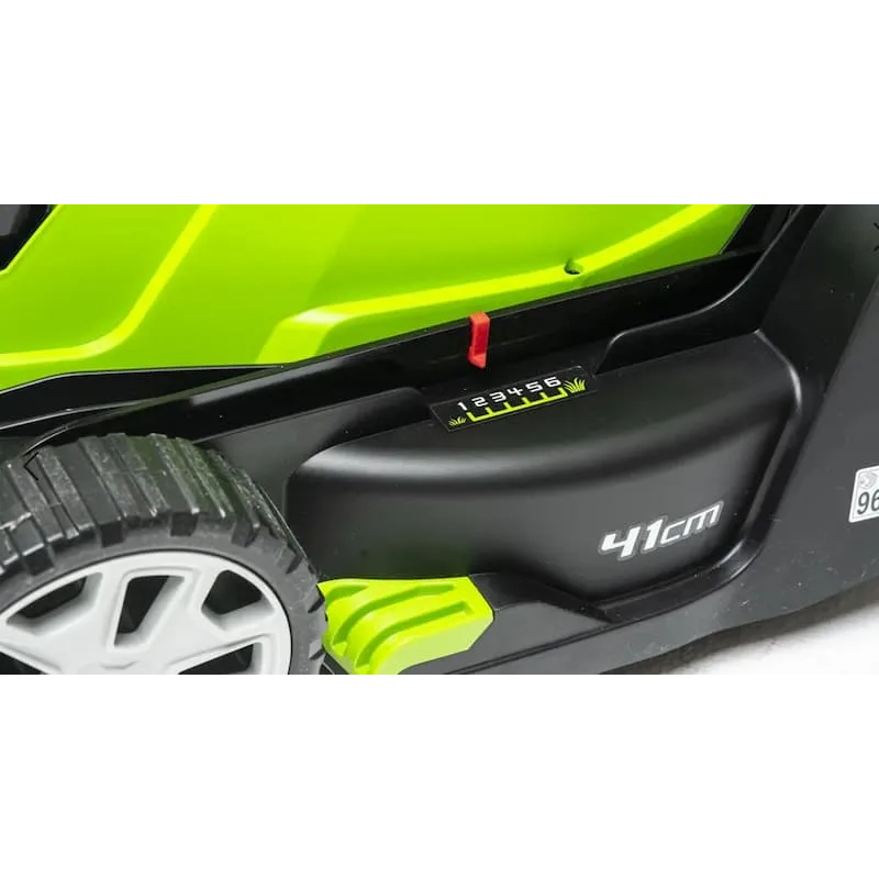 Газонокосилка аккумуляторная GreenWorks G24X2LM41K2x, 2хАКБ 4Ач и ЗУ (2512607UD)