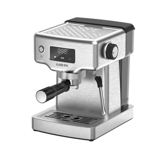 Кофеварка рожковая GARLYN C60, серебристый