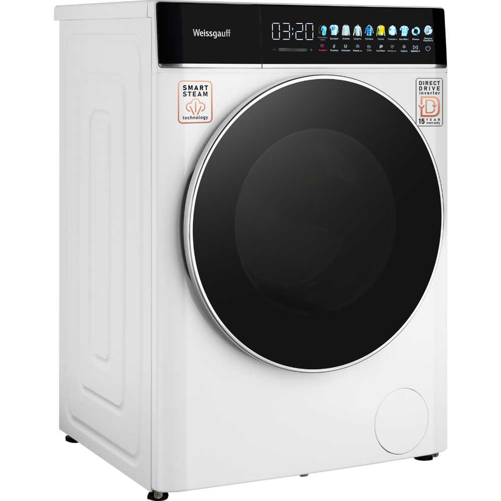Стиральная машина Weissgauff WMD 58411 Direct Drive Inverter Premium Steam, белый