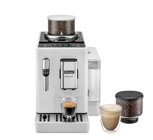 Кофемашина автоматическая DeLonghi Rivelia EXAM440.35.W, белый