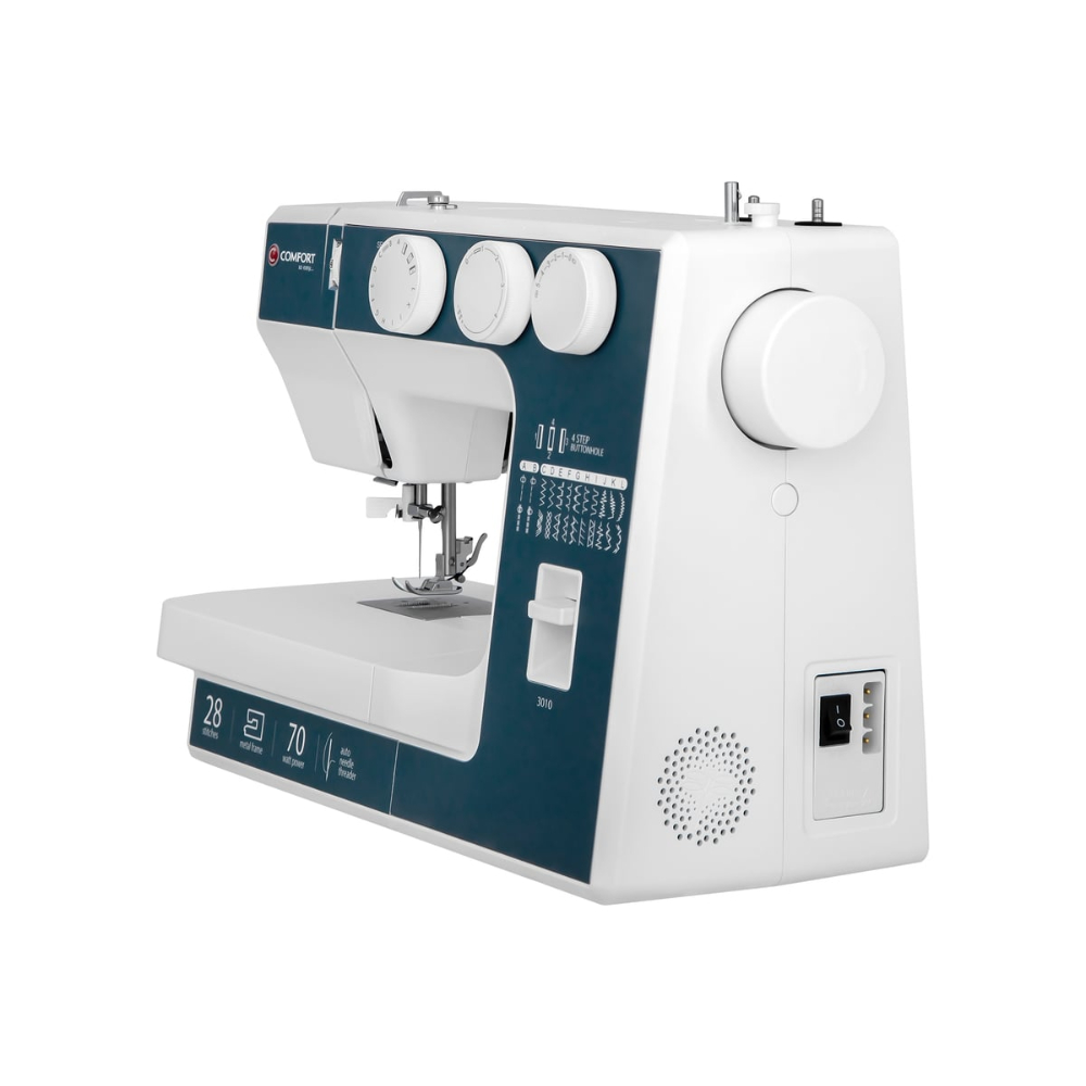 Швейная машина Comfort 3010, белый/зеленый