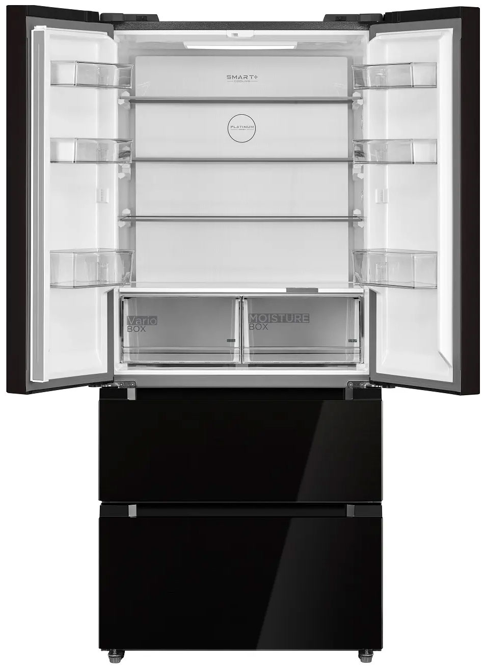 Холодильник Side-by-Side Midea MDRF692MIE22, черное стекло