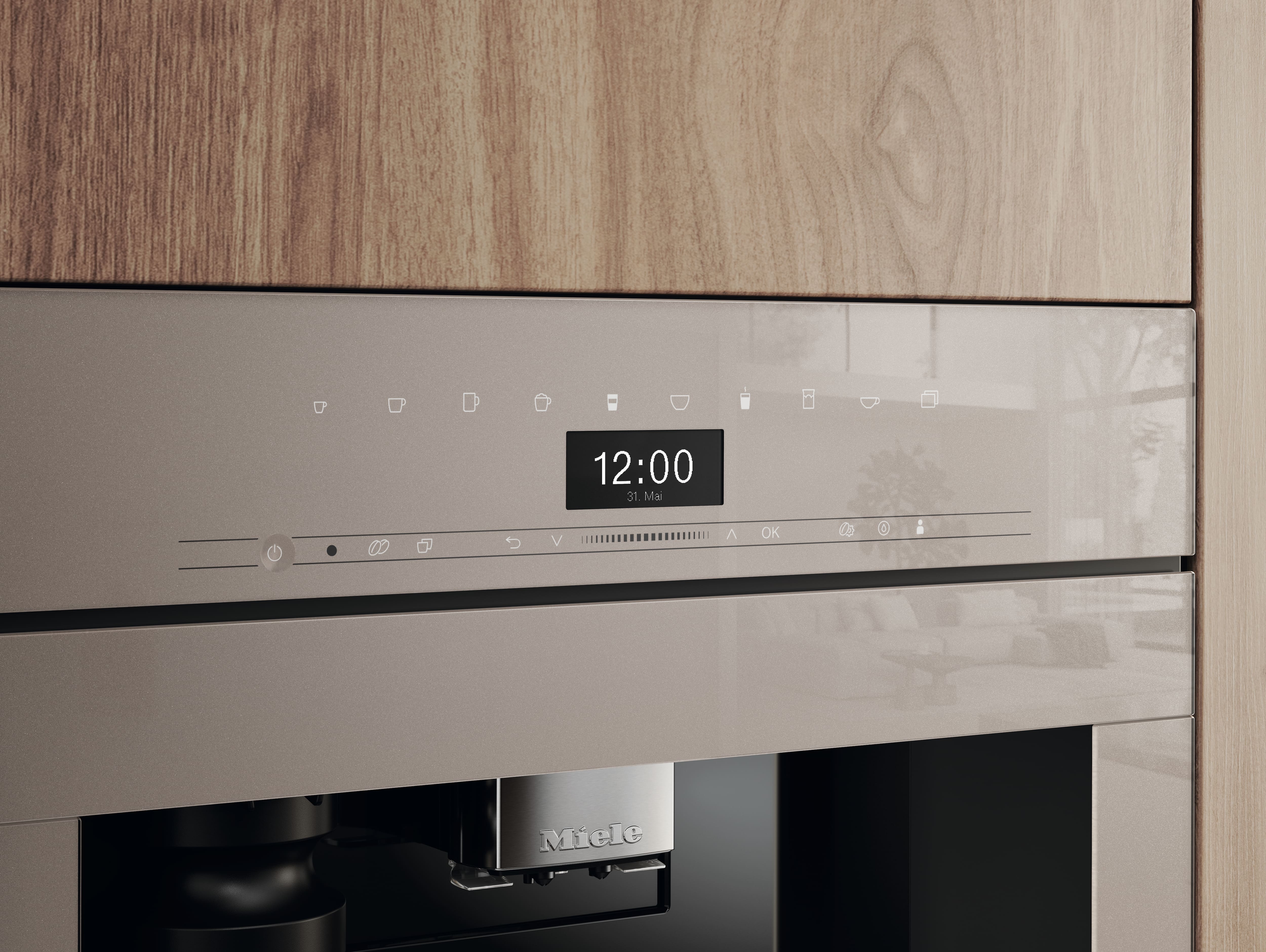 Кофемашина автоматическая встраиваемая Miele CVA 7440 Pearl Beige, жемчужно-бежевый