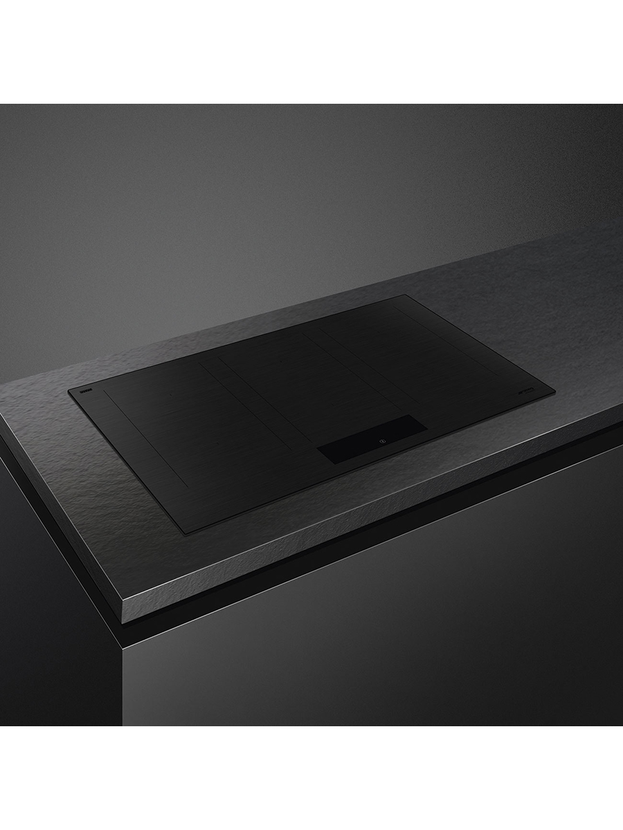Варочная панель индукционная Smeg SIM3864MB, черный матовый