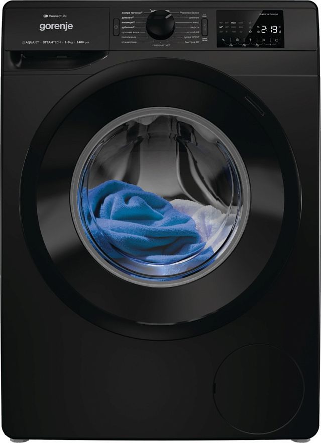 Стиральная машина Gorenje WPNEI94A1SWIFI/BC, черный