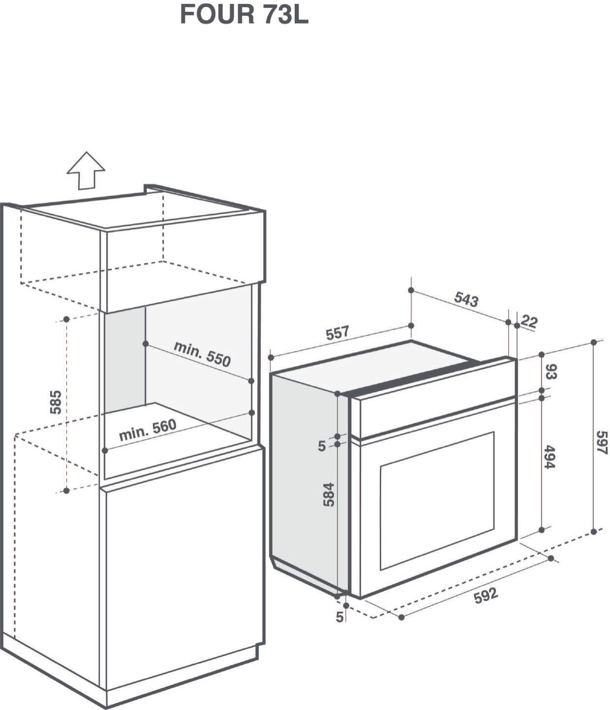 Духовой шкаф Brandt BOP7544B, черный