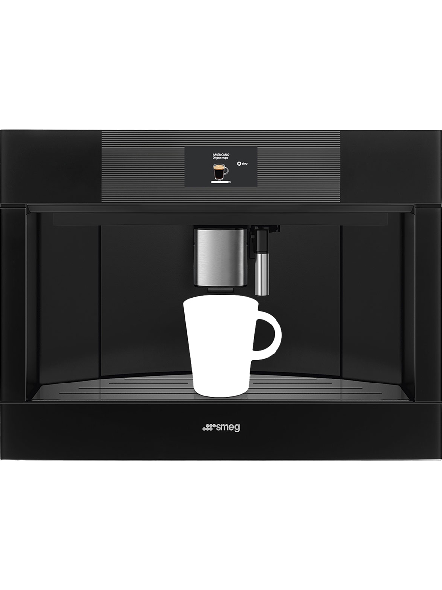 Кофемашина встраиваемая Smeg CMS4104B3RU, черный