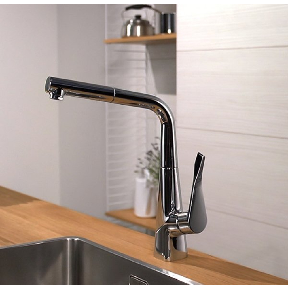 Смеситель для кухни Hansgrohe Metris 14821800, стальной