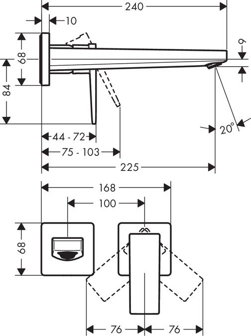 Смеситель для раковины Hansgrohe Metropol 32526990, золото