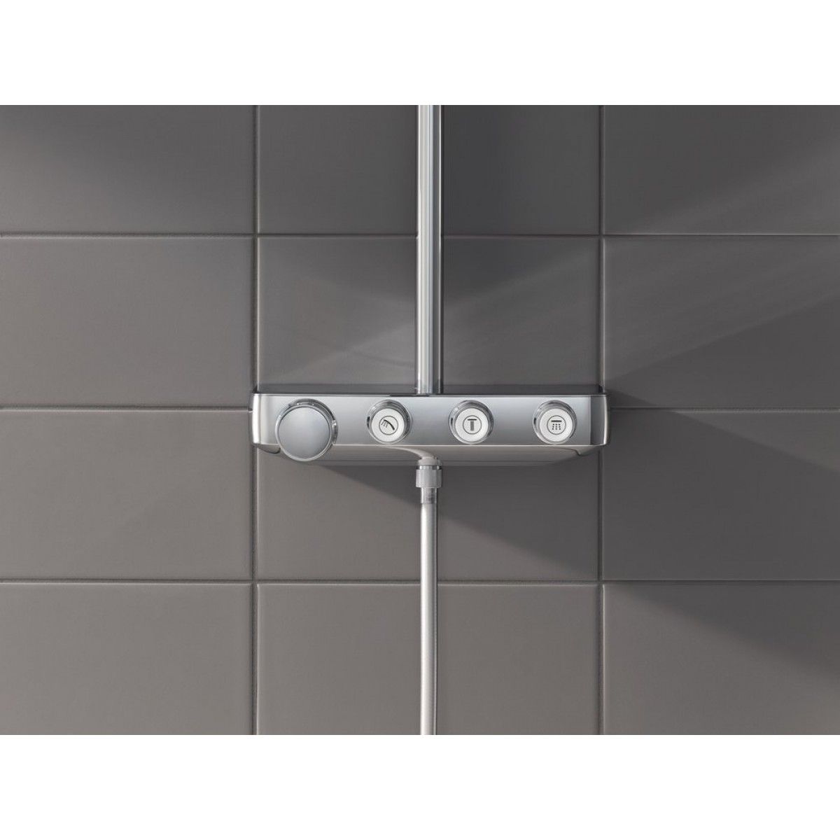 Душевая стойка Grohe Euphoria SmartControl 310 Duo Cube 26508000 (с термостатом), хром